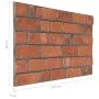 3D Wall Panels Brick Design 10 pcs EPS Terracotta by vidaXL, Wall covering - Ref: Foro24-149580, Price: 195,75 €, Discount: %