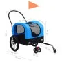 Pet Fahrradanhänger Kinderwagen 2 in 1 Blau Schwarz von vidaXL, Kinderwagen für Haustiere - Ref: Foro24-92438, Preis: 116,09 ...