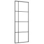 Schiebetür aus ESG-Glas und schwarzem Aluminium, 76 x 205 cm von vidaXL, Türen für zu Hause - Ref: Foro24-151679, Preis: 225,...