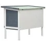 1-story gray wood rabbit cage by vidaXL, Cages and habitats for small animals - Ref: Foro24-170828, Price: 84,94 €, Discount: %
