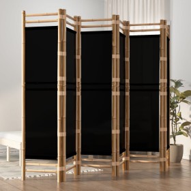 6-teiliger Paravent Bambus und Leinwand 240 cm von vidaXL, Raumteiler - Ref: Foro24-350630, Preis: 135,56 €, Rabatt: %