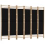 6-teiliger Paravent Bambus und Leinwand 240 cm von vidaXL, Raumteiler - Ref: Foro24-350630, Preis: 135,56 €, Rabatt: %
