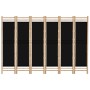 6-teiliger Paravent Bambus und Leinwand 240 cm von vidaXL, Raumteiler - Ref: Foro24-350630, Preis: 135,56 €, Rabatt: %