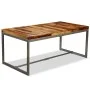 Solid sheesham wood and steel dining table 180 cm by vidaXL, Kitchen and dining tables - Ref: Foro24-244797, Price: 329,73 €,...
