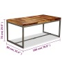 Esstisch aus massivem Sheeshamholz und Stahl 180 cm von vidaXL, Küchen- und Esstische - Ref: Foro24-244797, Preis: 353,59 €, ...