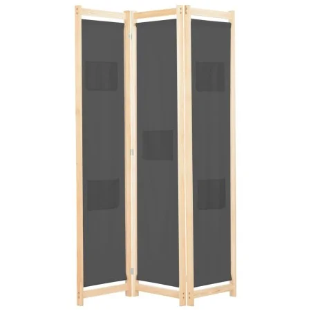 3-teiliger Raumteiler aus grauem Stoff 120x170x4 cm von vidaXL, Raumteiler - Ref: Foro24-248175, Preis: 49,71 €, Rabatt: %