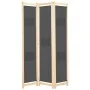 Three-panel gray fabric room divider screen 120x170x4 cm by vidaXL, Room dividers - Ref: Foro24-248175, Price: 49,71 €, Disco...