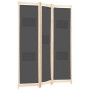 Three-panel gray fabric room divider screen 120x170x4 cm by vidaXL, Room dividers - Ref: Foro24-248175, Price: 50,35 €, Disco...