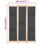 Three-panel gray fabric room divider screen 120x170x4 cm by vidaXL, Room dividers - Ref: Foro24-248175, Price: 50,35 €, Disco...