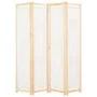 Divider screen with 4 cream fabric panels 160x170x4 cm by vidaXL, Room dividers - Ref: Foro24-248173, Price: 59,57 €, Discoun...