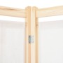 Trennwand mit 4 cremefarbenen Stoffbahnen 160x170x4 cm von vidaXL, Raumteiler - Ref: Foro24-248173, Preis: 60,51 €, Rabatt: %