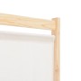 Trennwand mit 4 cremefarbenen Stoffbahnen 160x170x4 cm von vidaXL, Raumteiler - Ref: Foro24-248173, Preis: 60,51 €, Rabatt: %