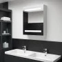 Mueble de baño con espejo LED 50x13,5x60 cm de vidaXL, Tocadores de baño - Ref: Foro24-285115, Precio: 106,54 €, Descuento: %