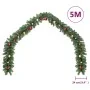 Weihnachtsgirlande verziert mit Kugeln und LED-Lichtern 5 m von vidaXL, Weihnachtsbeleuchtung - Ref: Foro24-246406, Preis: 40...