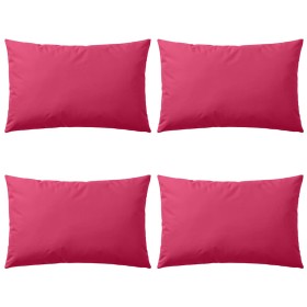 Cojines para exteriores 60x40 cm rosa 4 unidades