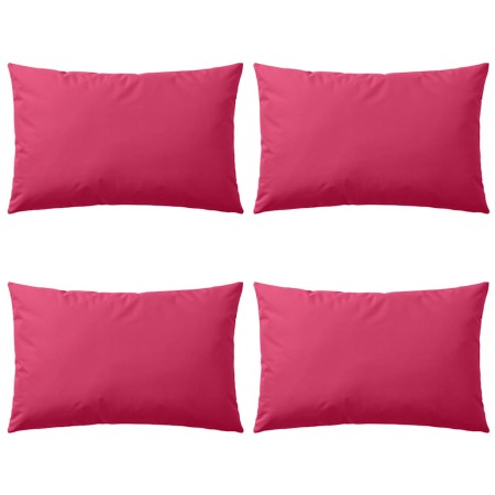 Cojines para exteriores 60x40 cm rosa 4 unidades
