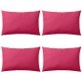 Cojines para exteriores 60x40 cm rosa 4 unidades
