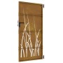 Puerta de jardín acero corten diseño hierba 85x200 cm