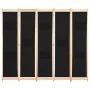 Trennwand mit 5 schwarzen Stoffbahnen 200x170x4 cm von vidaXL, Raumteiler - Ref: Foro24-248185, Preis: 78,49 €, Rabatt: %