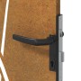 Puerta de jardín acero corten diseño hierba 85x200 cm