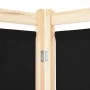 Trennwand mit 5 schwarzen Stoffbahnen 200x170x4 cm von vidaXL, Raumteiler - Ref: Foro24-248185, Preis: 78,49 €, Rabatt: %