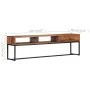 TV-Schrank 160x30x45 cm aus massivem Palisanderholz von vidaXL, TV-Möbel - Ref: Foro24-247466, Preis: 138,09 €, Rabatt: %