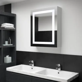 Mueble de baño con espejo LED 50x13x70 cm de vidaXL, Tocadores de baño - Ref: Foro24-285116, Precio: 121,88 €, Descuento: %
