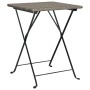 Zusammenklappbare Café-Möbel, 3-teilig, graues synthetisches Rattan von vidaXL, Gartensets - Ref: Foro24-319991, Preis: 115,5...