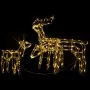 Renos de Navidad con luz 3 piezas 229 LED de vidaXL, Luces de Navidad - Ref: Foro24-289962, Precio: 107,00 €, Descuento: %