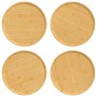 Pizzateller 4 Stück Bambus Ø32x1,5 cm von vidaXL, Pizzaformen - Ref: Foro24-352769, Preis: 40,51 €, Rabatt: %