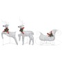 Schlitten- und Rentiergarten-Weihnachtsdekoration 60 LED Silber von vidaXL, Weihnachtsbeleuchtung - Ref: Foro24-289978, Preis...