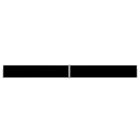Toldo lateral retráctil para patio negro 140x1200 cm de vidaXL, Sombrillas - Ref: Foro24-313387, Precio: 112,34 €, Descuento: %
