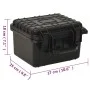 Portable black PP flight case 27x25x18 cm by vidaXL, Camera bags and cases - Ref: Foro24-51795, Price: 38,53 €, Discount: %