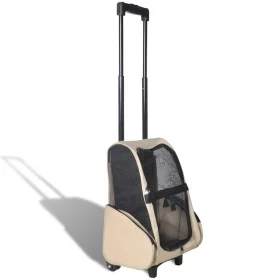 Carro plegable para mascotas multiusos beige by vidaXL, pet strollers - Ref: Foro24-170192, Price: 54,47 €, Discount: %
