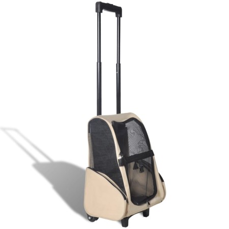 Faltbare Mehrzweck-Haustiertransportbox in Beige von vidaXL, Kinderwagen für Haustiere - Ref: Foro24-170192, Preis: 52,44 €, ...