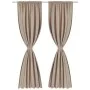 2 dark curtains with blackout cream white drawstrings 135 x 245 cm by vidaXL, Curtains and curtains - Ref: Foro24-130374, Pri...