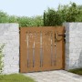 Puerta de jardín acero corten diseño bambú 85x100 cm