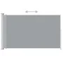 Toldo lateral retráctil de jardín gris 180x300 cm de vidaXL, Sombrillas - Ref: Foro24-313401, Precio: 85,90 €, Descuento: %