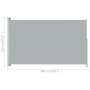 Gray retractable garden side awning 180x300 cm by vidaXL, Umbrellas - Ref: Foro24-313401, Price: 87,76 €, Discount: %