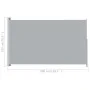 Toldo lateral retráctil de jardín gris 180x300 cm de vidaXL, Sombrillas - Ref: Foro24-313401, Precio: 85,90 €, Descuento: %
