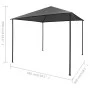 Pavillon aus anthrazitgrauem Stoff und Stahl 180 g/m² 3x3 m von vidaXL, Zelte und Pavillons - Ref: Foro24-312240, Preis: 142,...