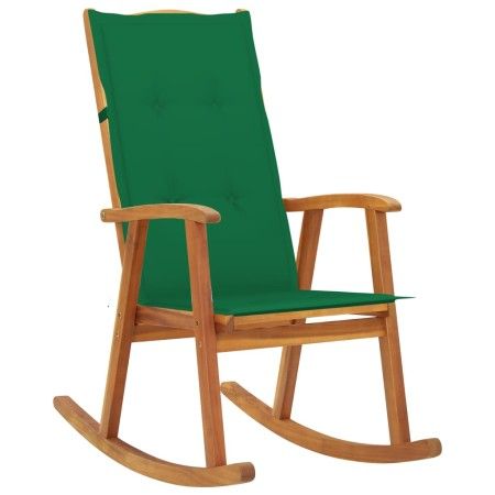 Schaukelstuhl mit Kissen aus massivem Akazienholz von vidaXL, Gartenstühle - Ref: Foro24-3064184, Preis: 209,02 €, Rabatt: %