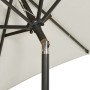 Sand-colored aluminum umbrella with LED lights 200x211 cm by vidaXL, Umbrellas - Ref: Foro24-313557, Price: 89,26 €, Discount: %