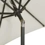 Sombrilla con luces LED aluminio color arena 200x211 cm de vidaXL, Sombrillas - Ref: Foro24-313557, Precio: 87,08 €, Descuent...
