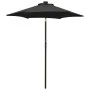 Regenschirm mit schwarzen Aluminium-LED-Leuchten 200x211 cm von vidaXL, Sonnenschirme - Ref: Foro24-313563, Preis: 77,22 €, R...
