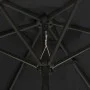 Black aluminum umbrella with LED lights 200x211 cm by vidaXL, Umbrellas - Ref: Foro24-313563, Price: 78,92 €, Discount: %