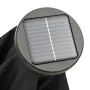 Black aluminum umbrella with LED lights 200x211 cm by vidaXL, Umbrellas - Ref: Foro24-313563, Price: 78,92 €, Discount: %