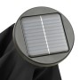 Sombrilla con luces LED aluminio negra 200x211 cm de vidaXL, Sombrillas - Ref: Foro24-313563, Precio: 83,49 €, Descuento: %