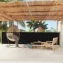 Black retractable garden side awning 117x600 cm by vidaXL, Umbrellas - Ref: Foro24-317946, Price: 101,71 €, Discount: %
