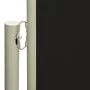 Black retractable garden side awning 117x600 cm by vidaXL, Umbrellas - Ref: Foro24-317946, Price: 101,71 €, Discount: %